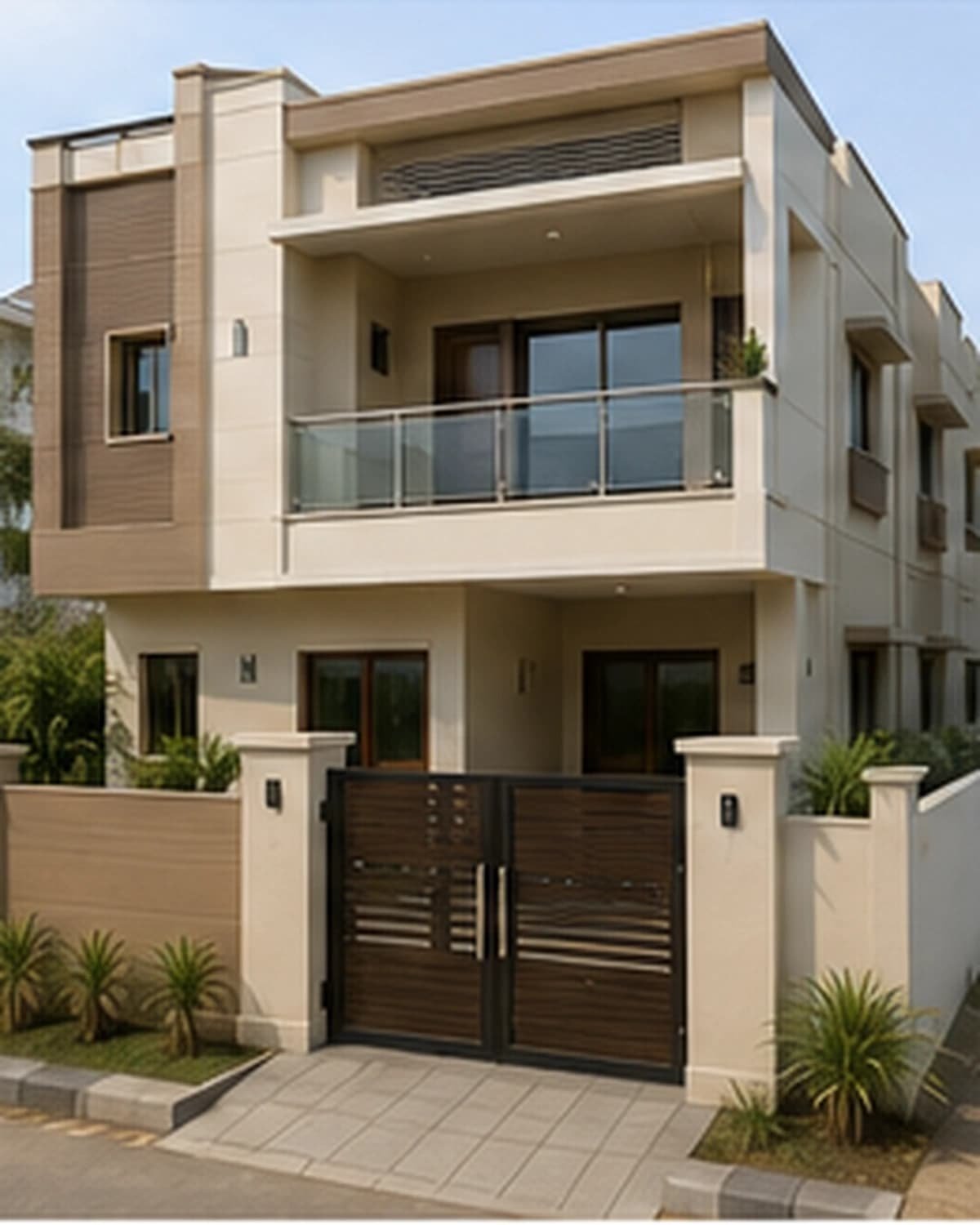 Completed independent house exterior painting in Patancheru Hyderabad