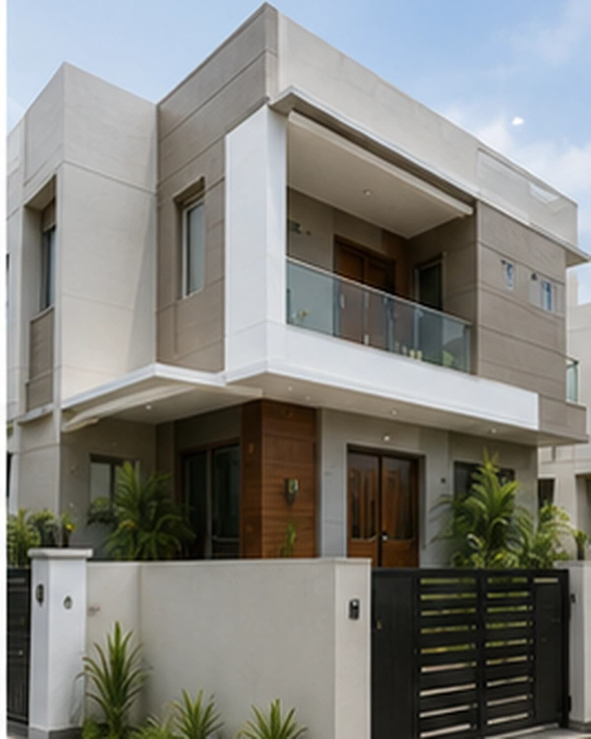 Representative villa elevation visual for Exterior Painting Services Hyderabad