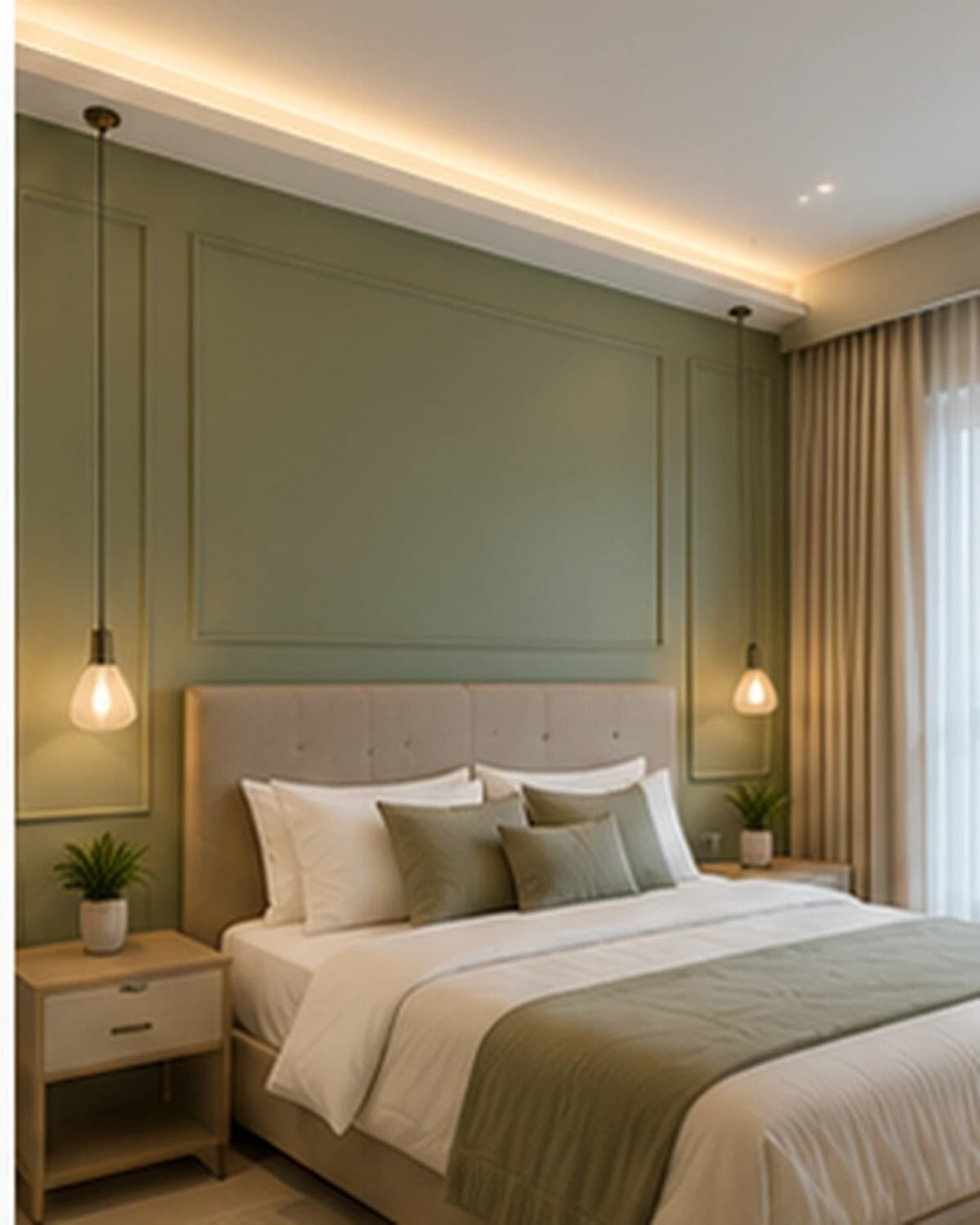 Representative bedroom interior painting visual in Hyderabad