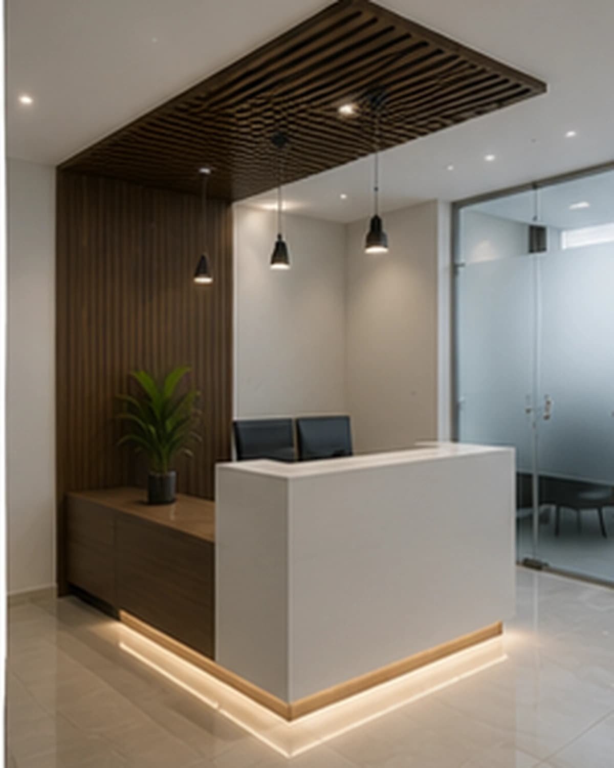 Professional office reception painting in Gachibowli Hyderabad