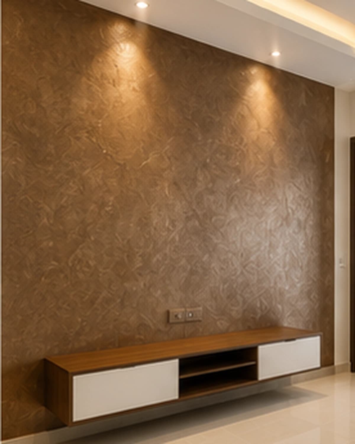 Metallic Texture Painting Services Hyderabad Representative metallic texture feature wall for Texture Painting Services Hyderabad